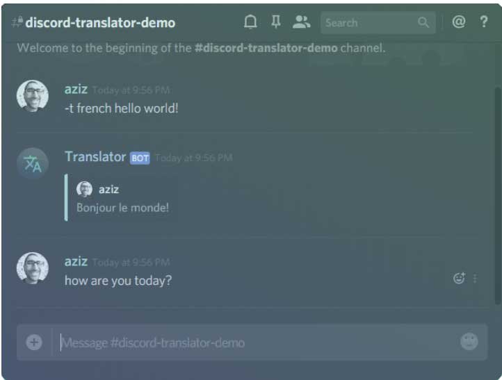 free translate bot discord