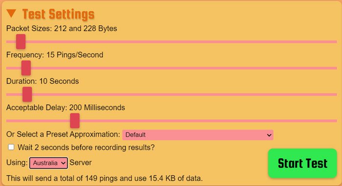 Packet-loss-test