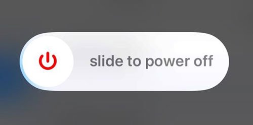 slide to power off